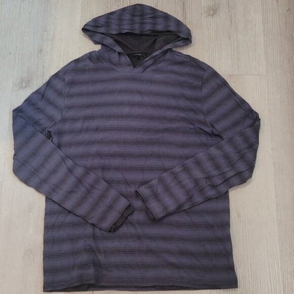 Vince Men's Small Hooded Long Sleeve Shirt - Picture 1 of 5
